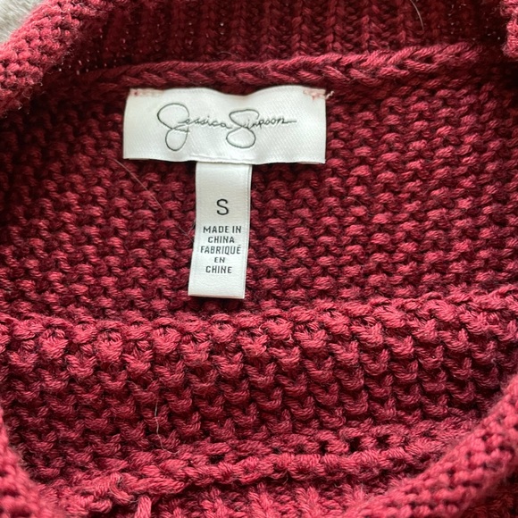 Burgundy/wine red, super soft slimming sweater - Picture 5 of 6